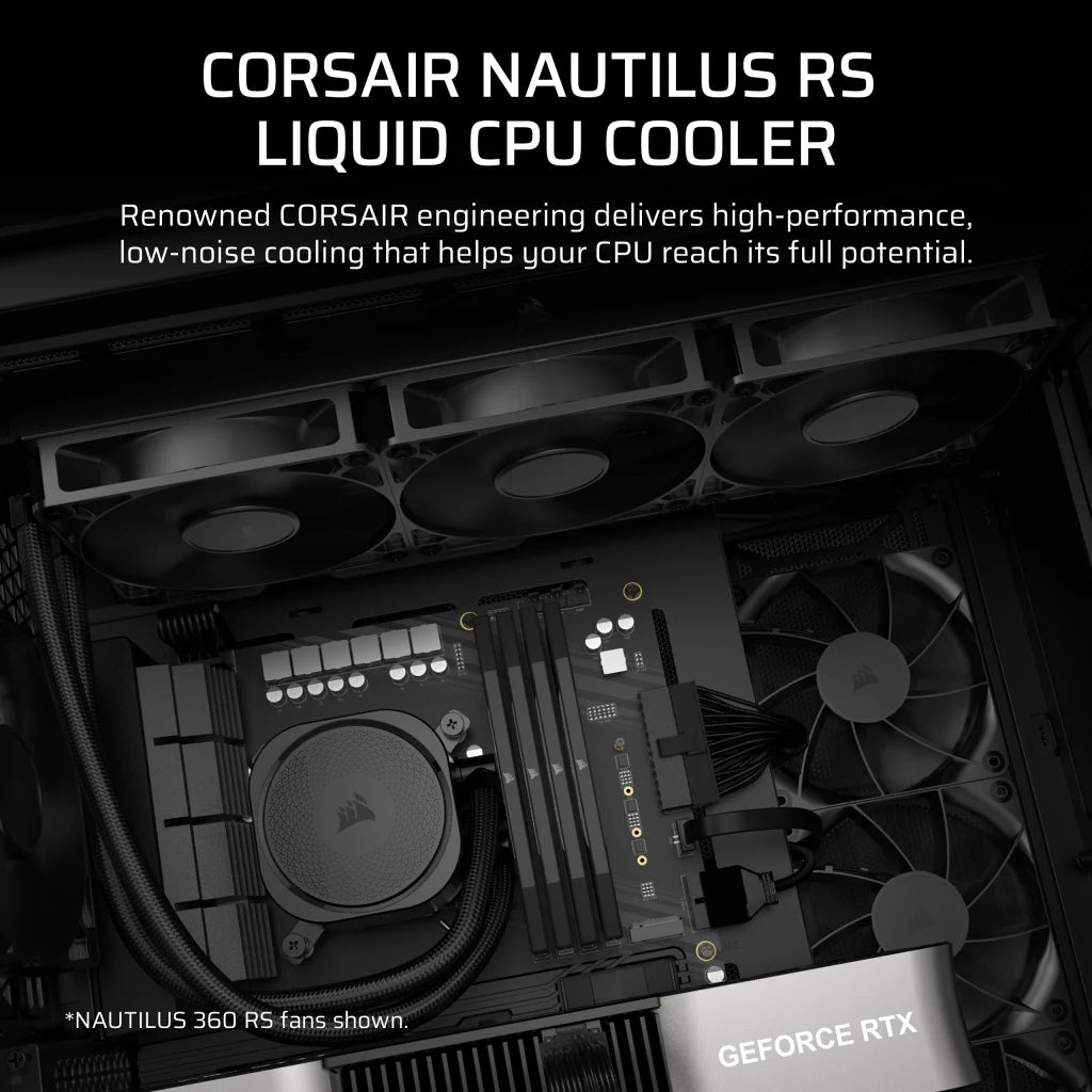CORSAIR NAUTILUS 240 RS LIQUID CPU COOLER official product image 2