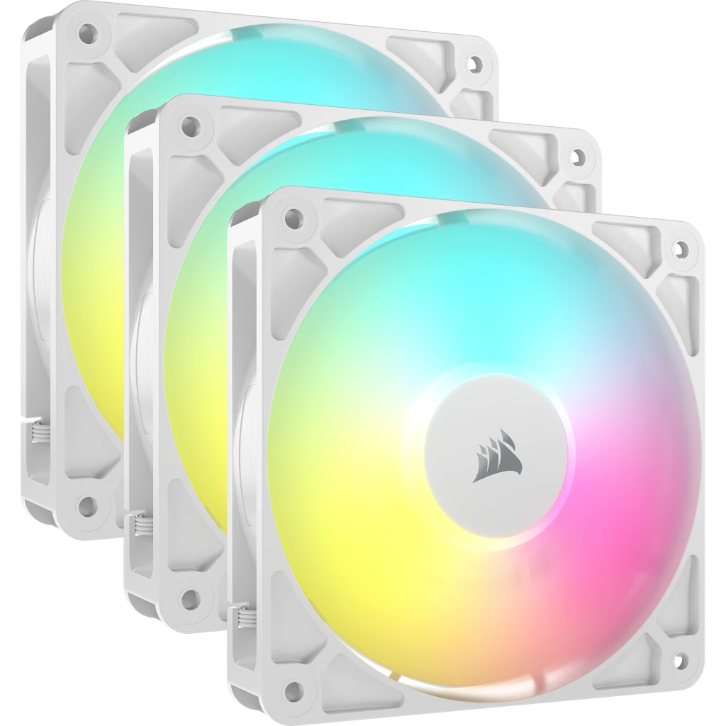 CORSAIR RS120 ARGB 120MM ARGB FAN WHITE - TRIPLE PACK official product image 1