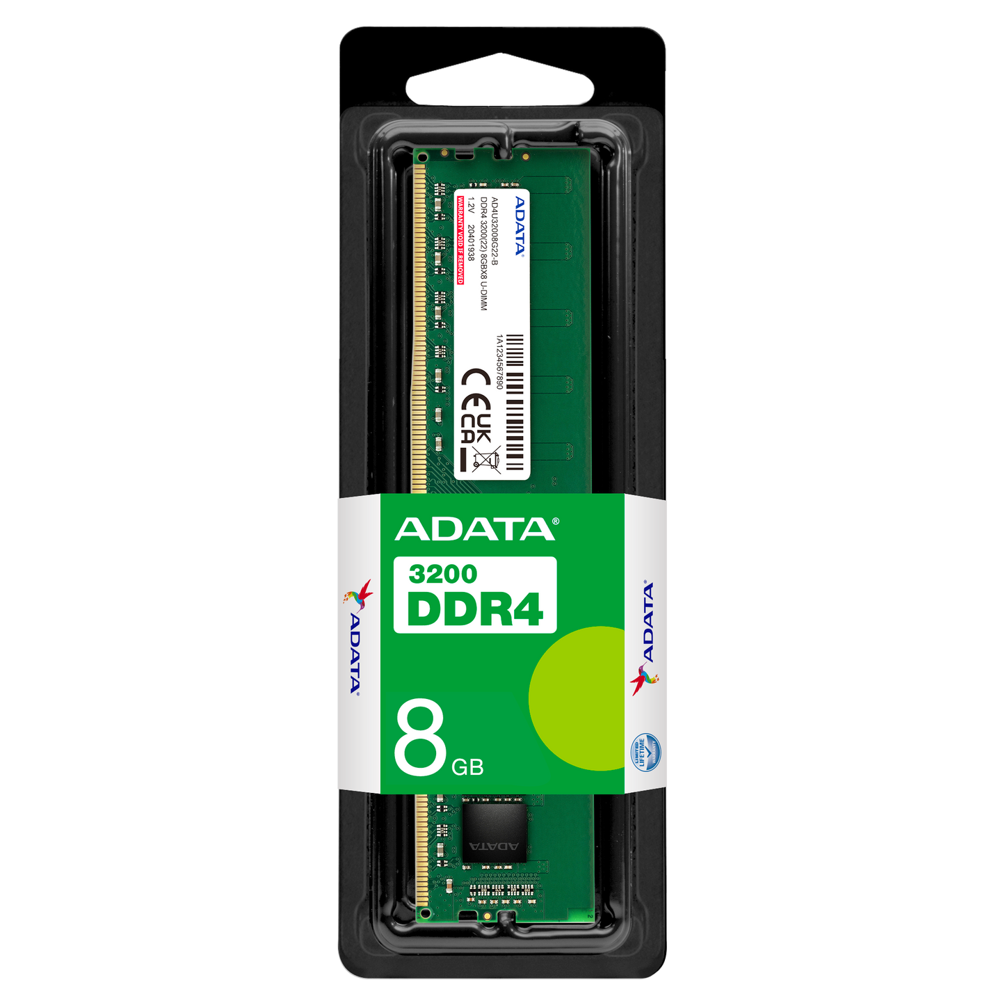 ADATA DDR4-3200 U-DIMM 8GB package