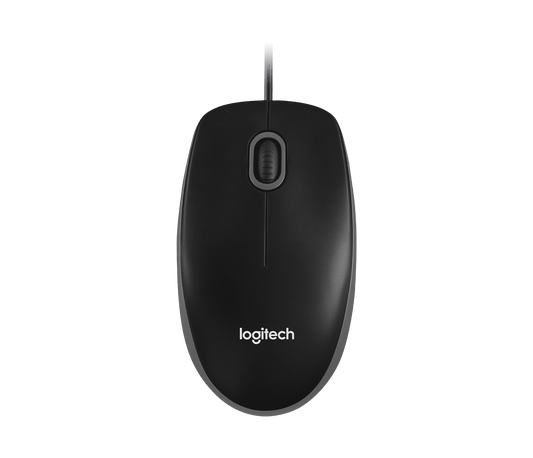 Logitech Wired Mouse B100 - Black official image 1