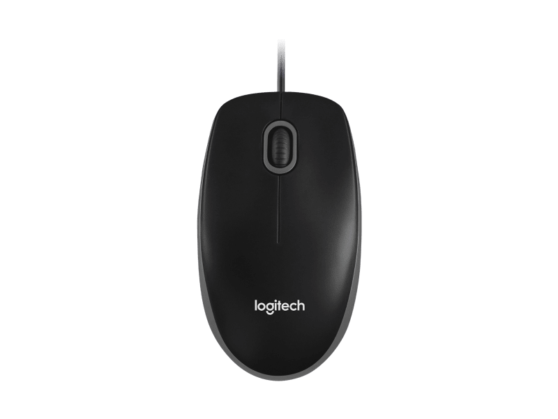 Logitech Wired Mouse B100 - Black official image 2