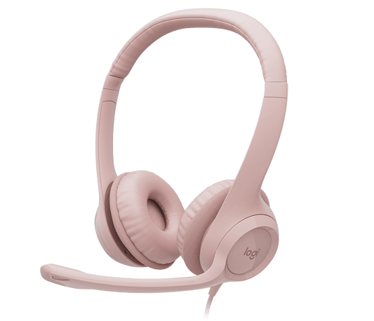 Logitech USB Headset H390 - Rose official image 1