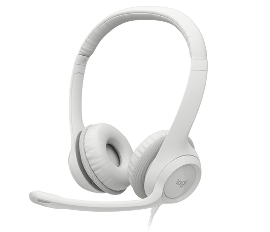 Logitech USB Headset H390 - Off-white official image 1