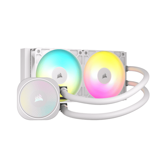 CORSAIR NAUTILUS 240 ARGB 240MM LIQUID CPU COOLER - WHITE