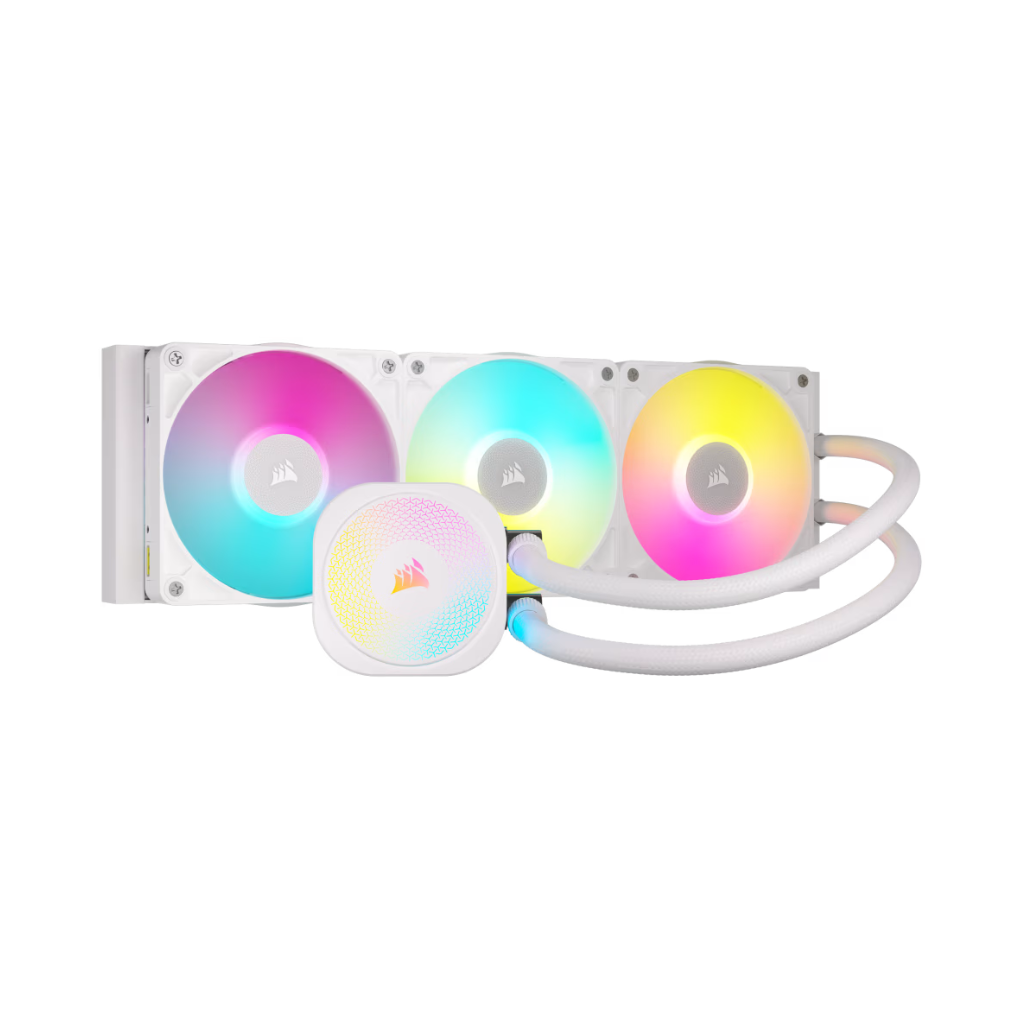 CORSAIR iCUE LINK TITAN 360 RX RGB AIO LIQUID CPU COOLER - WHITE