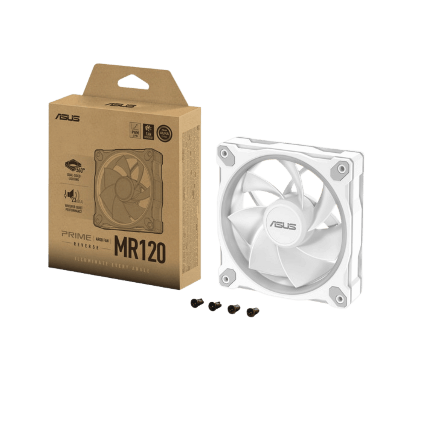ASUS PRIME MR120 FAN ARGB WHITE