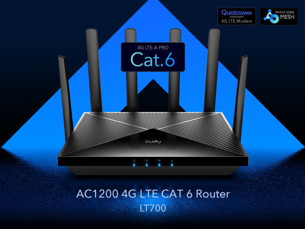 Cudy LT700 - AC1200 Wi-Fi 4G LTE Cat 6 Gigabit Router