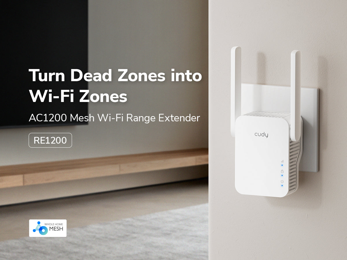 Cudy RE1200 - AC1200 Wi-Fi Mesh Repeater